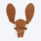 HUFT Larry Long Ears Squeaky Plush Toy For Dog - Brown