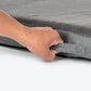 HUFT Made To Order Furry Orthopaedic Dog Bed - Dark Grey