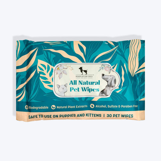 HUFT Biodegradable Pet Wipes - Pack Of 30
