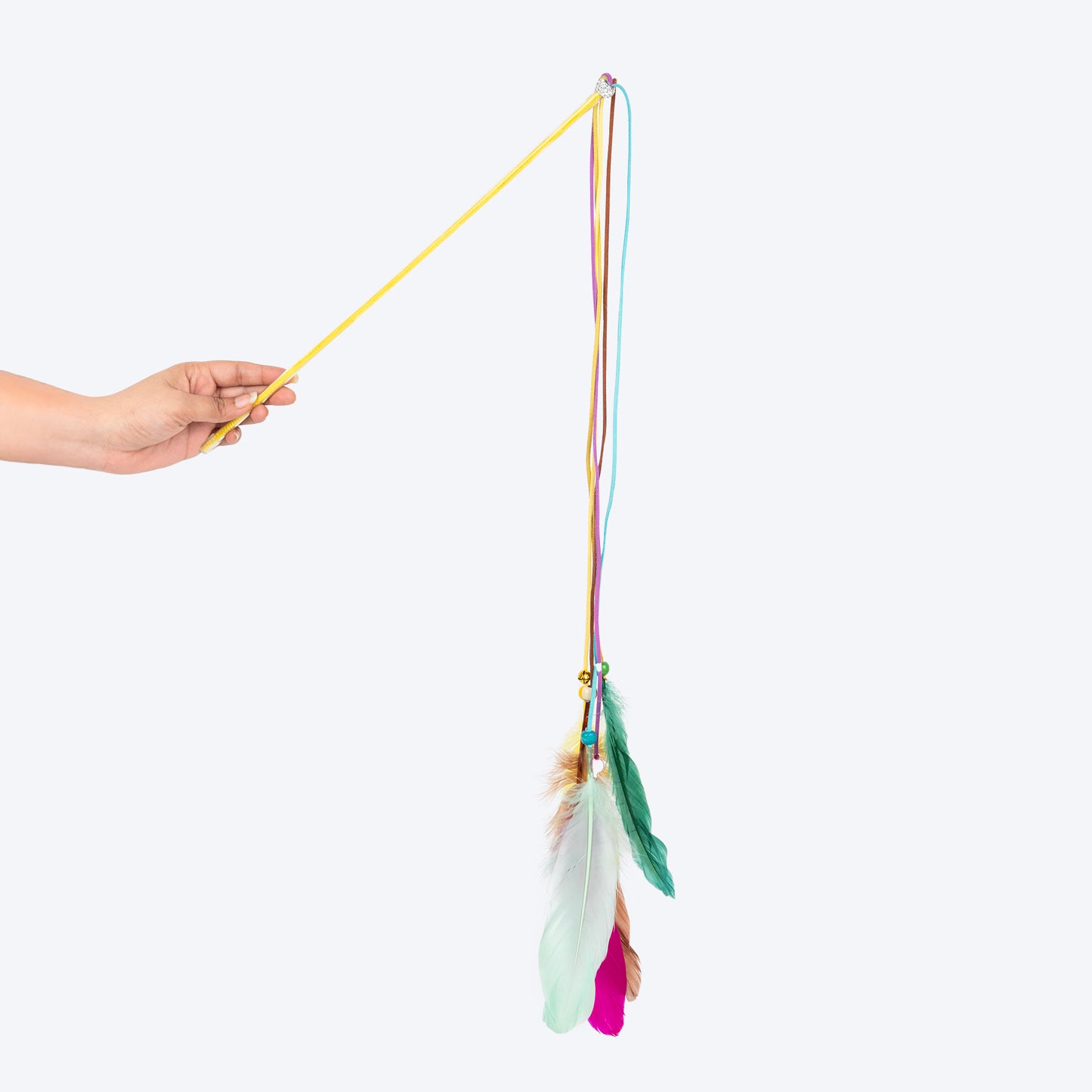 HUFT Funny Feathers Wand Toy For Cat - Multicolor