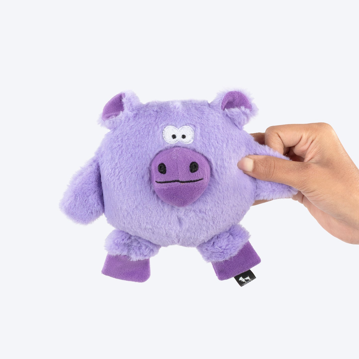 HUFT Momo The Monster Squeaky Plush Toy For Dog - Lavender