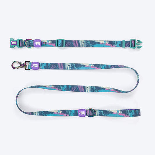 Dash Dog Wild Ridge Waterproof Dog Collar & Leash Set - Green