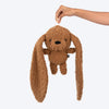 HUFT Larry Long Ears Squeaky Plush Toy For Dog - Brown - Heads Up For Tails