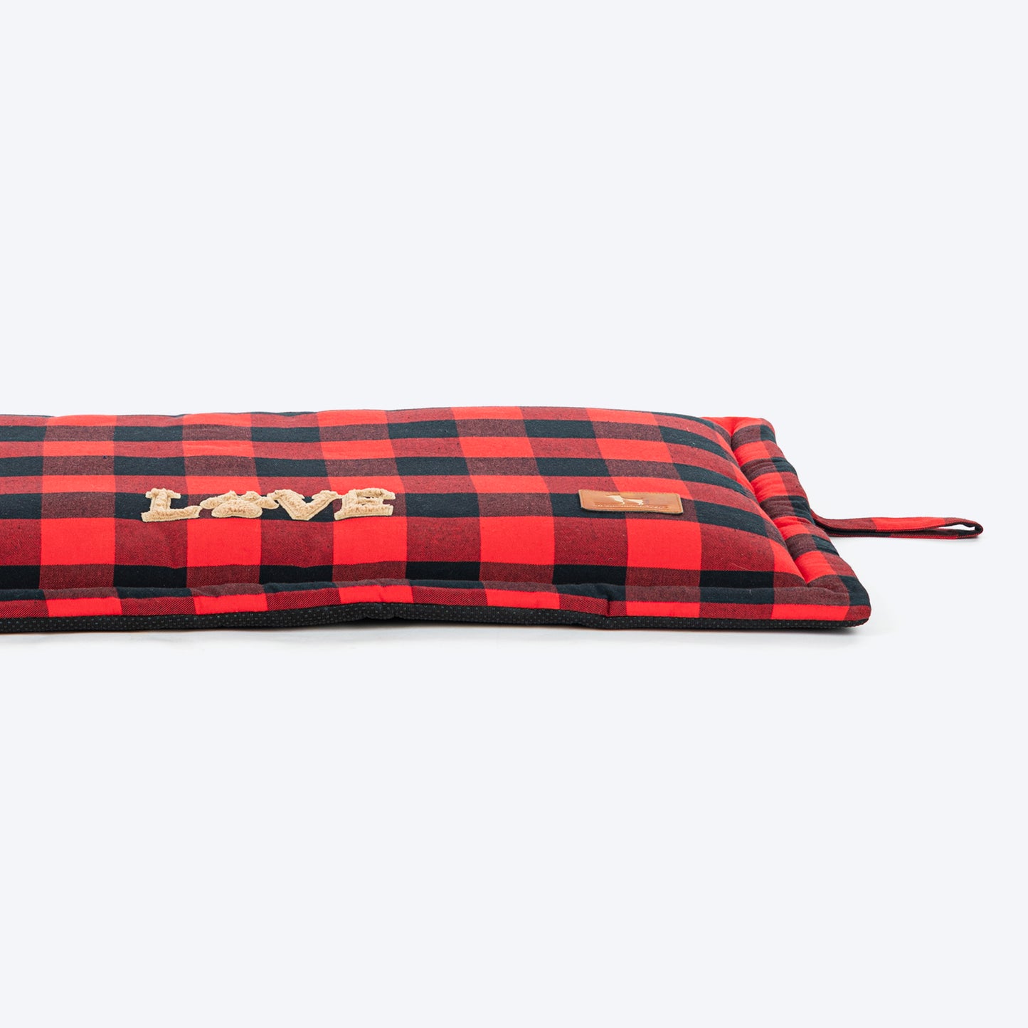 HUFT Love Plaid Mat For Dog - Red & Black - Heads Up For Tails
