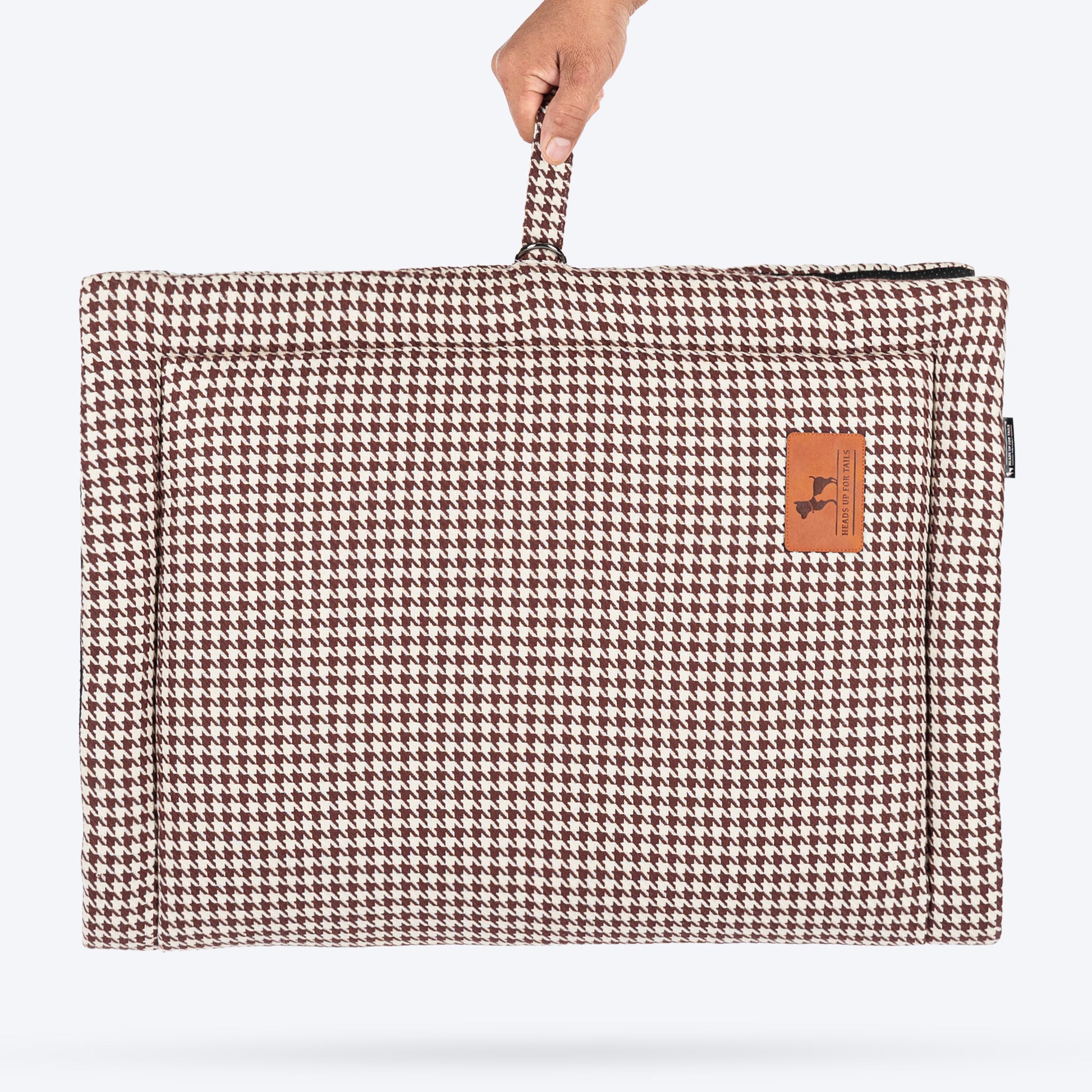 HUFT Cookie Houndstooth Mat For Dog - Brown - Heads Up For Tails