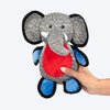 Dash Dog Wiggly Ellie Plush Toy for Dog - Grey - Heads Up For Tails