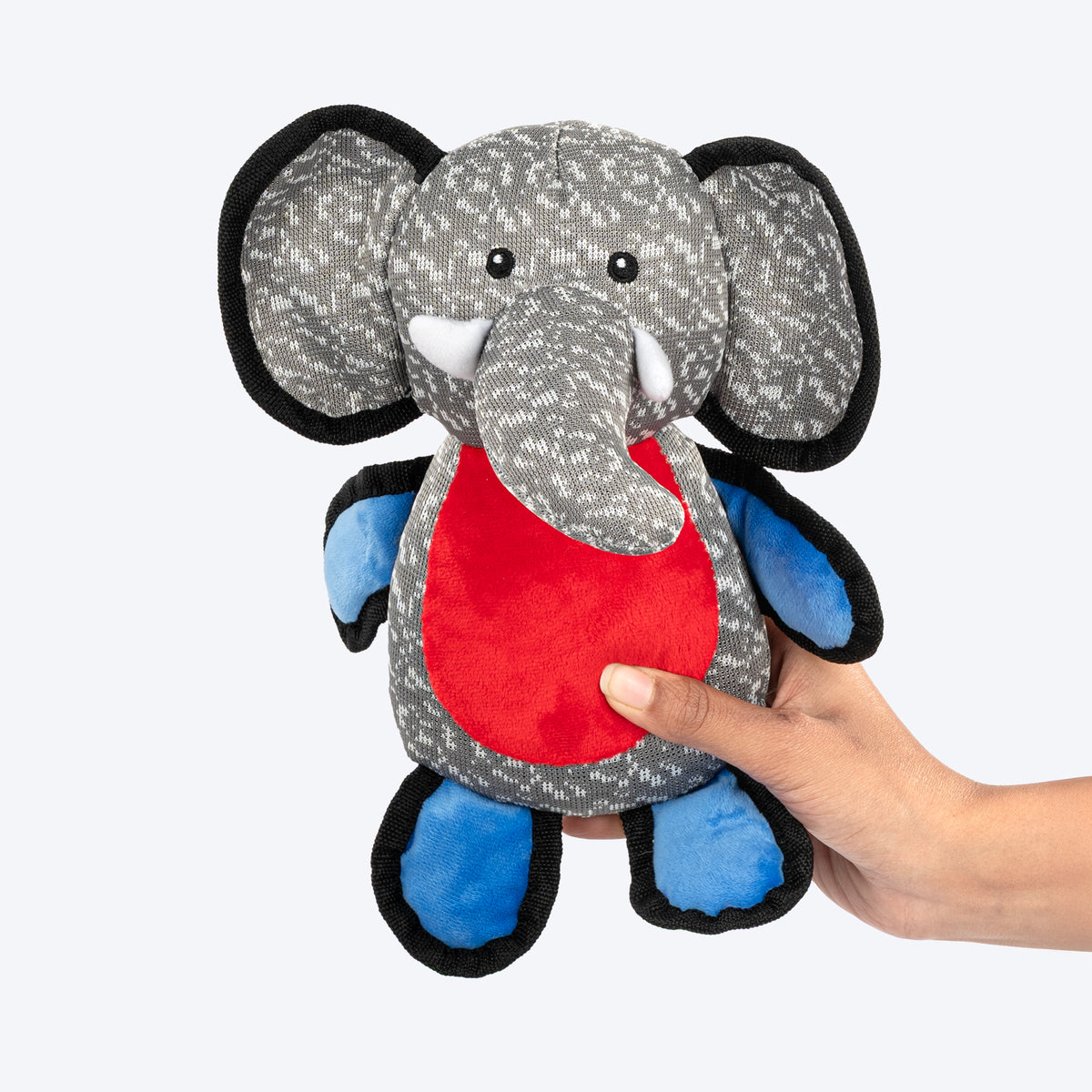 Dash Dog Wiggly Ellie Plush Toy for Dog - Grey - Heads Up For Tails