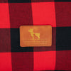 HUFT Personalised Checkered Cuddle Mat For Dog & Cat - Red & Black - Heads Up For Tails