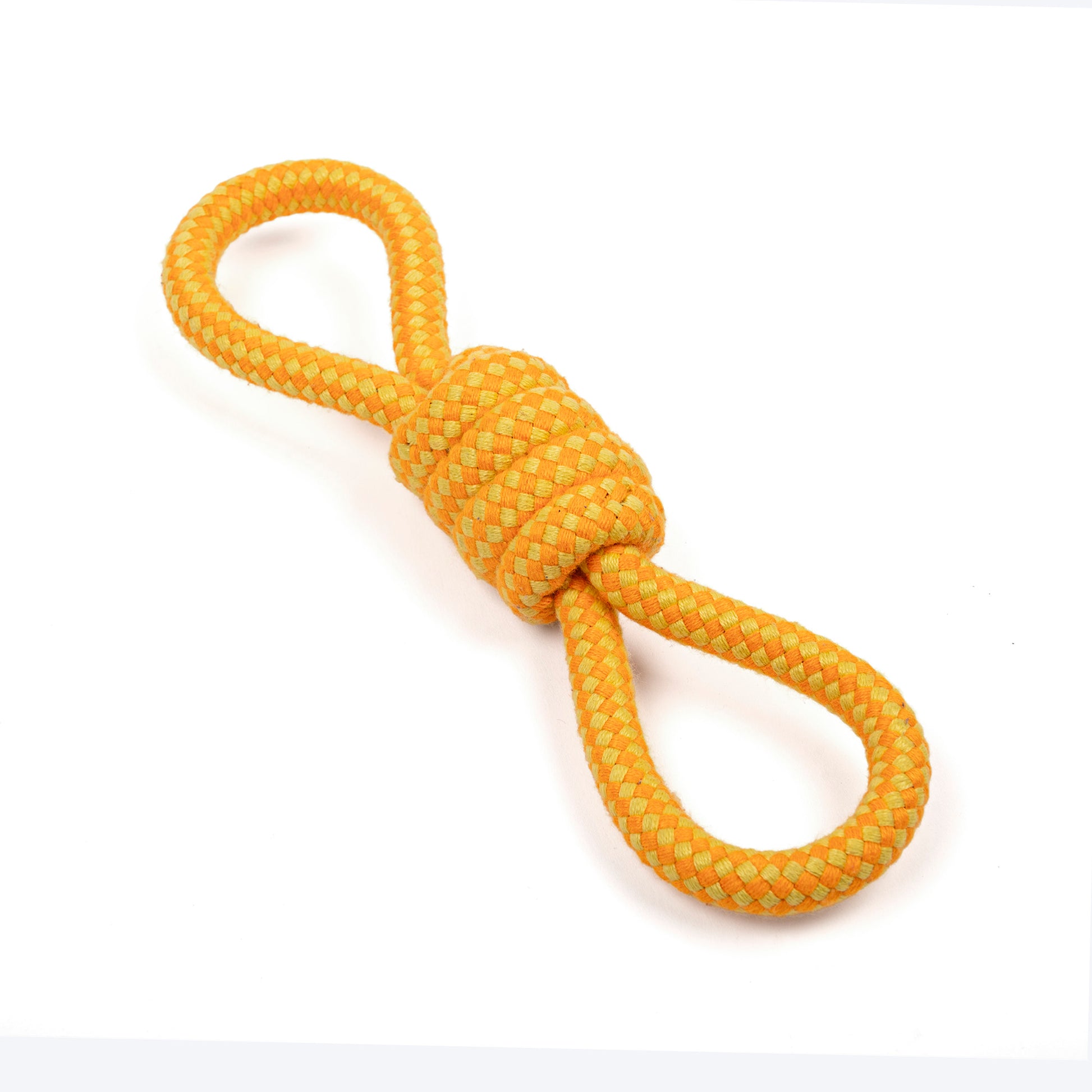 Dash Dog Tugster Rope Toy For Dog - Yellow & Orange - Heads Up For Tails