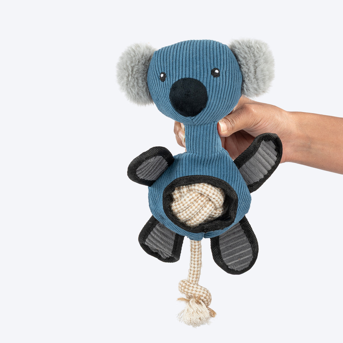 HUFT Kool Koala Plush Toy For Dog - Blue - Heads Up For Tails