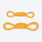 Dash Dog Tugster Rope Toy For Dog - Yellow & Orange - Heads Up For Tails
