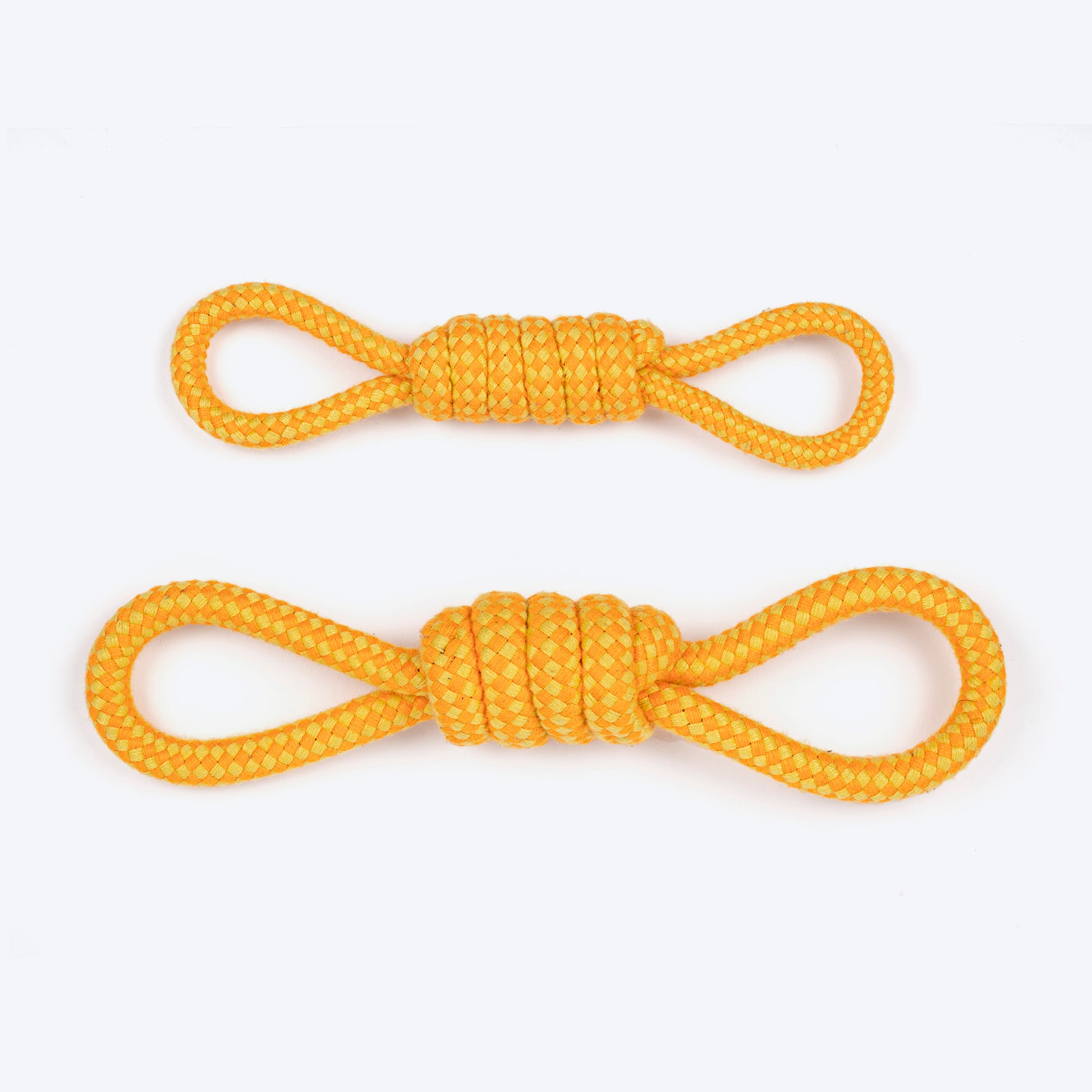 Dash Dog Tugster Rope Toy For Dog - Yellow & Orange - Heads Up For Tails