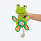 HUFT Hugs & Hops Frog Plush Toy for Dog - Green