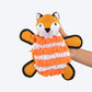 HUFT Fuzzy Fox Snuffle Toy for Dog - Orange