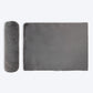 HUFT Made To Order Furry Orthopaedic Dog Bed - Dark Grey