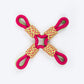 Dash Dog Super Looper Rope Toy For Dog - Multicolor - Heads Up For Tails