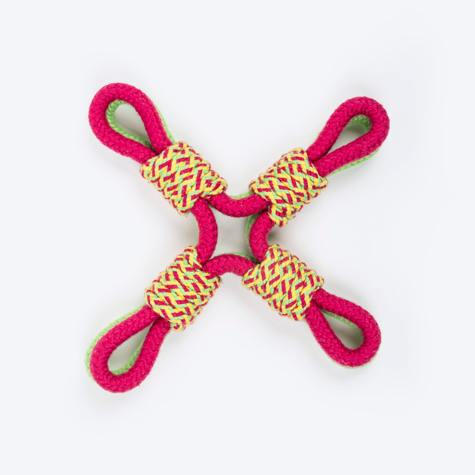 Dash Dog Super Looper Rope Toy For Dog - Multicolor - Heads Up For Tails