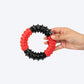 HUFT Chewtastic Ruff Ring Chew Toy For Dog - Red & Black