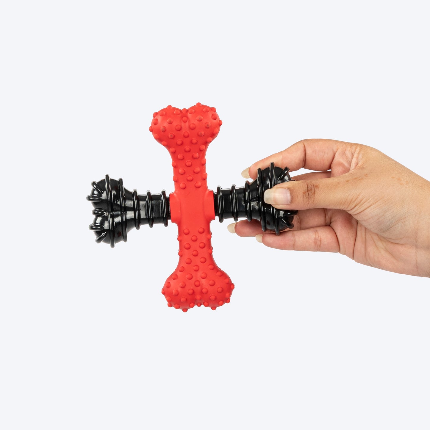 HUFT Chewtastic CrossBone Chew Toy For Dog - Red & Black