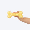 HUFT Chewtastic Chomp Champ Bone Chew Toy For Dog - Yellow - Heads Up For Tails