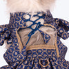 HUFT Customised Neel Mehfil Lehenga Dress For Dog & Cat - Navy Blue