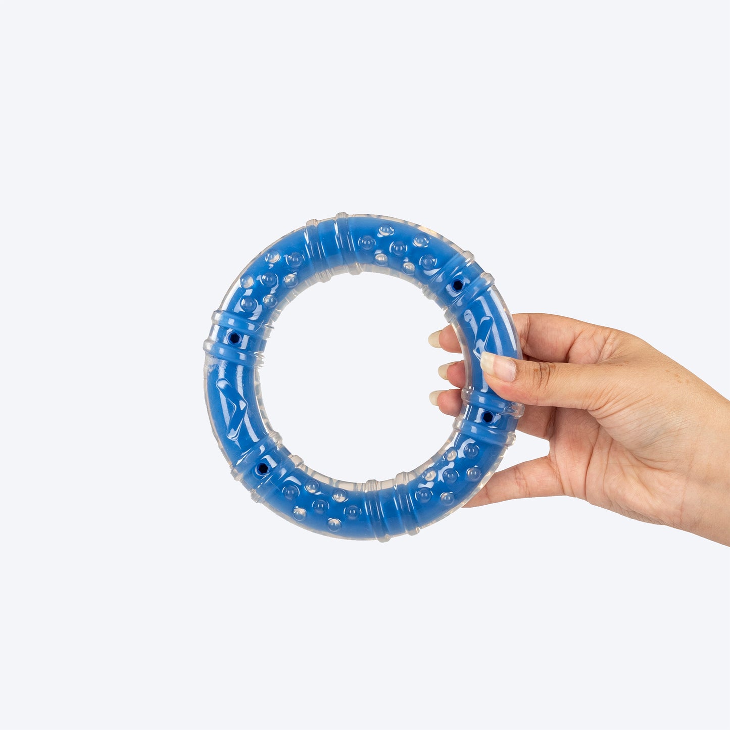 HUFT Chewtastic Tug-O-Ring Chew Toy For Dog - Blue