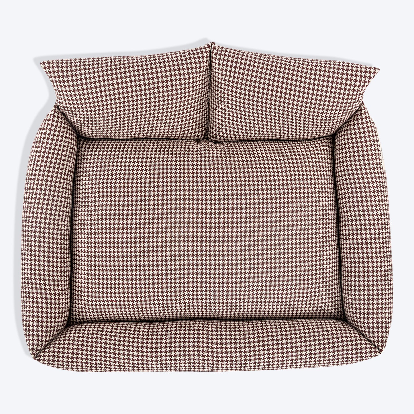 HUFT Cookie Houndstooth Lounger Bed For Dog - Brown - Heads Up For Tails