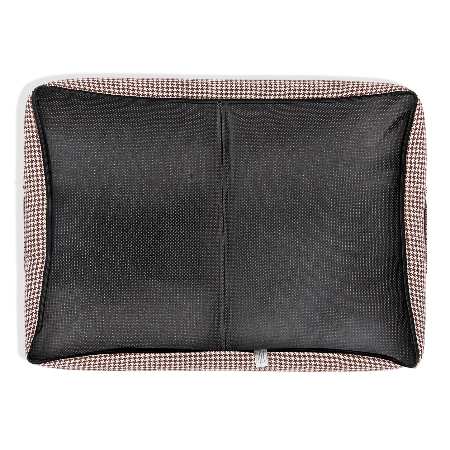 HUFT Cookie Houndstooth Lounger Bed For Dog - Brown - Heads Up For Tails