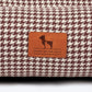 HUFT Cookie Houndstooth Lounger Bed For Dog - Brown - Heads Up For Tails