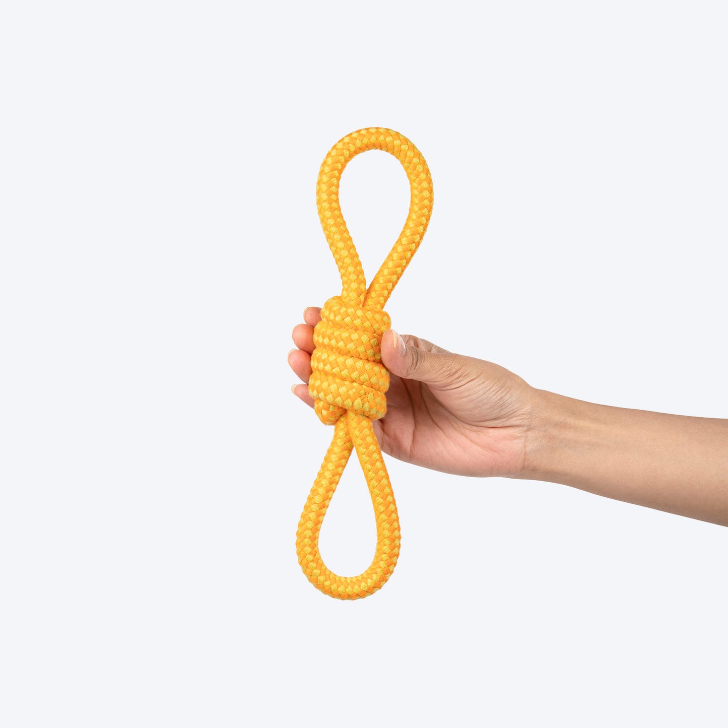 Dash Dog Tugster Rope Toy For Dog - Yellow & Orange - Heads Up For Tails