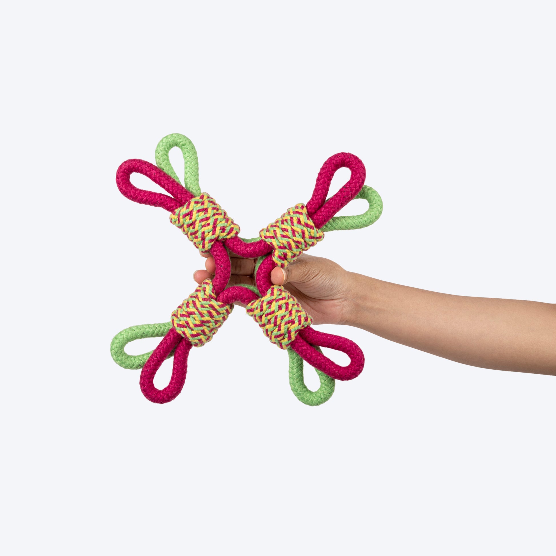 Dash Dog Super Looper Rope Toy For Dog - Multicolor - Heads Up For Tails