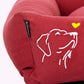 HUFT Personalised Sniff The Love Lounger Bed For Dog - Maroon