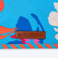 HUFT Summer Bloom Knot Bandana For Dog - Blue - Heads Up For Tails