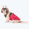 HUFT Customised Rang Rani Lehenga Choli Set For Dog & Cat - Green & Pink