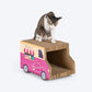 HUFT Purrfect Ice Cream Van Scratcher For Cat - Red