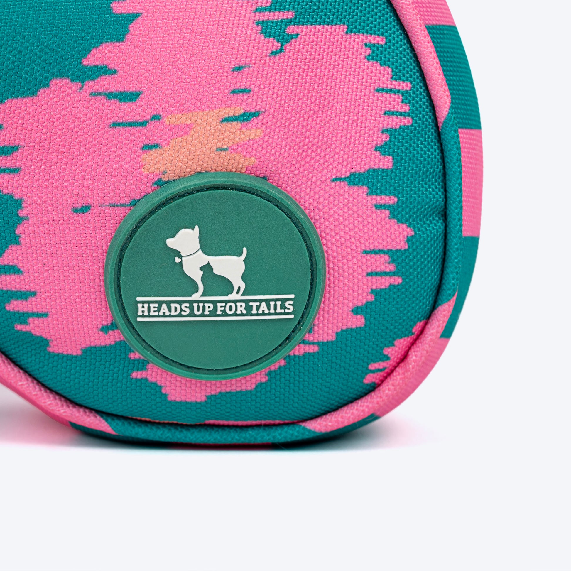 HUFT Pawsome Blossom Bone Cushion For Dog - Green & Pink - Heads Up For Tails