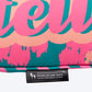HUFT Personalised Pawsome Blossom Bone Cushion For Dog - Green & Pink - Heads Up For Tails