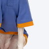 HUFT Wag More Worry Less Colour Block Hoodie Pet Sweatshirt - Blue - Heads Up For Tails