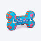 HUFT Personalised Summer Bloom Bone Cushion For Dog - Blue - Heads Up For Tails