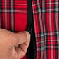 HUFT Personalised Tartan Plaid Snuggle Cushion Cover For Dog & Cat - Red