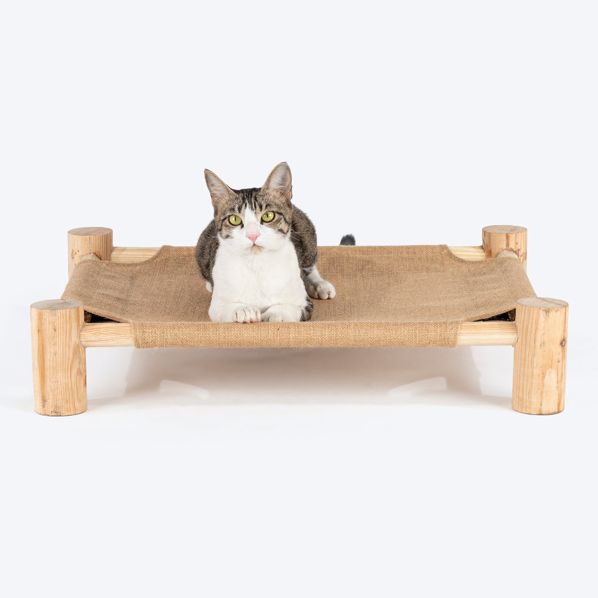 HUFT Elevated Cot Bed For Cat - Brown - Heads Up For Tails