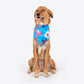 HUFT Summer Bloom Knot Bandana For Dog - Blue - Heads Up For Tails