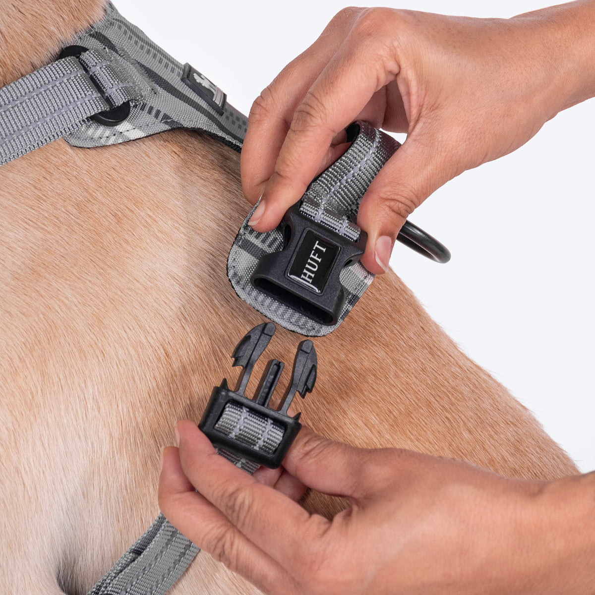 HUFT Walk Light Harness For Dog - Sterling Grey - Heads Up For Tails