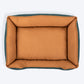 HUFT Classic Lounger Dog Bed - Green & Brown - Heads Up For Tails