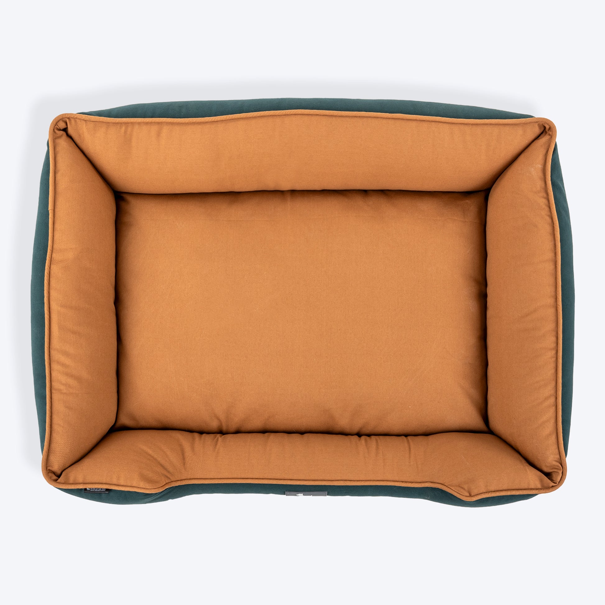 HUFT Classic Lounger Dog Bed - Green & Brown - Heads Up For Tails