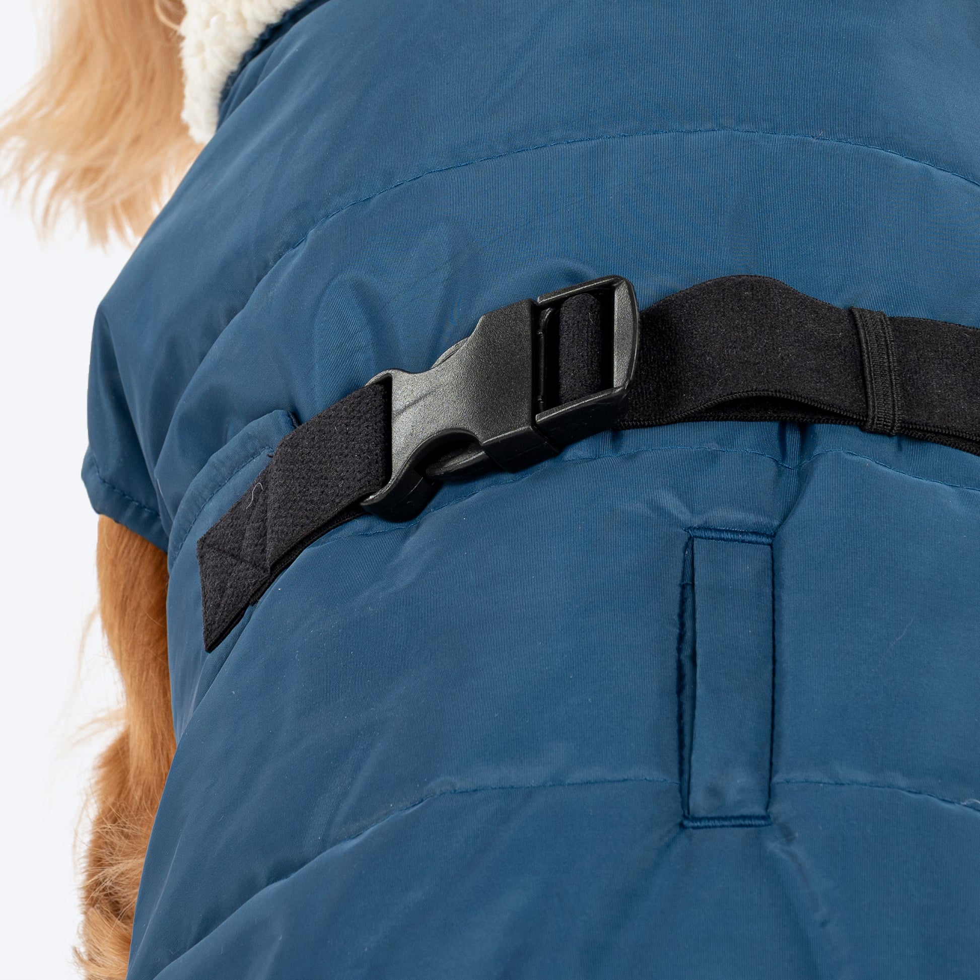 HUFT Snuggle Bug Jacket For Big Dog - Blue - Heads Up For Tails