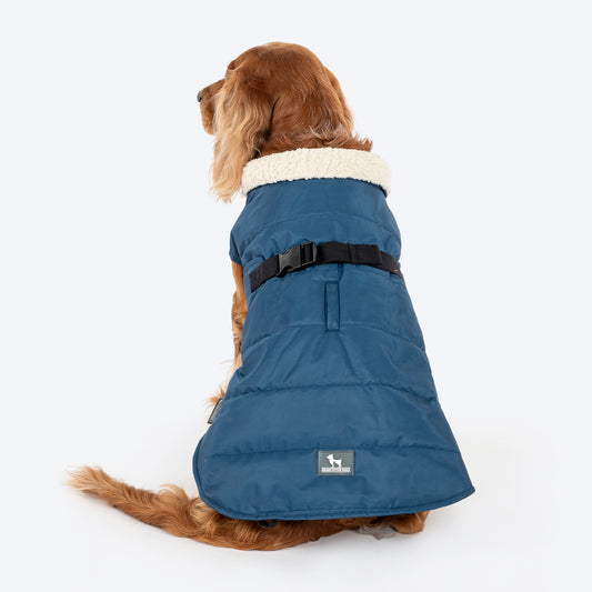 HUFT Snuggle Bug Jacket For Big Dog - Blue - Heads Up For Tails
