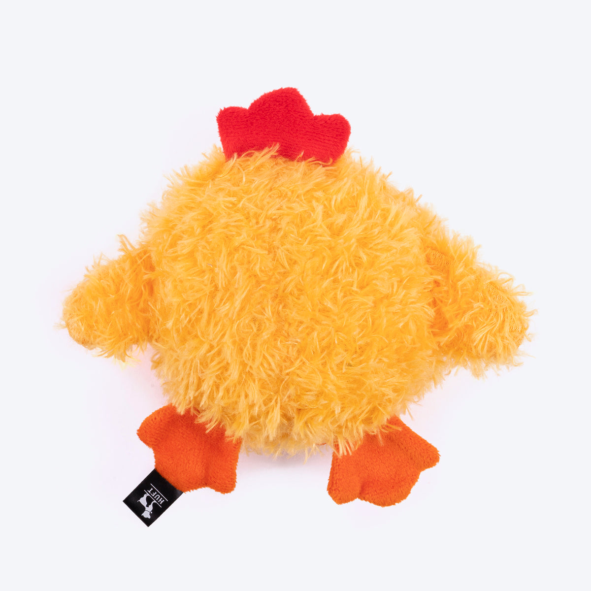 HUFT Miss Chicklet Squeaky Plush Toy For Dog - Yellow - Heads Up For Tails