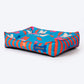 HUFT Personalised Summer Bloom Lounger Bed For Dog - Blue - Heads Up For Tails