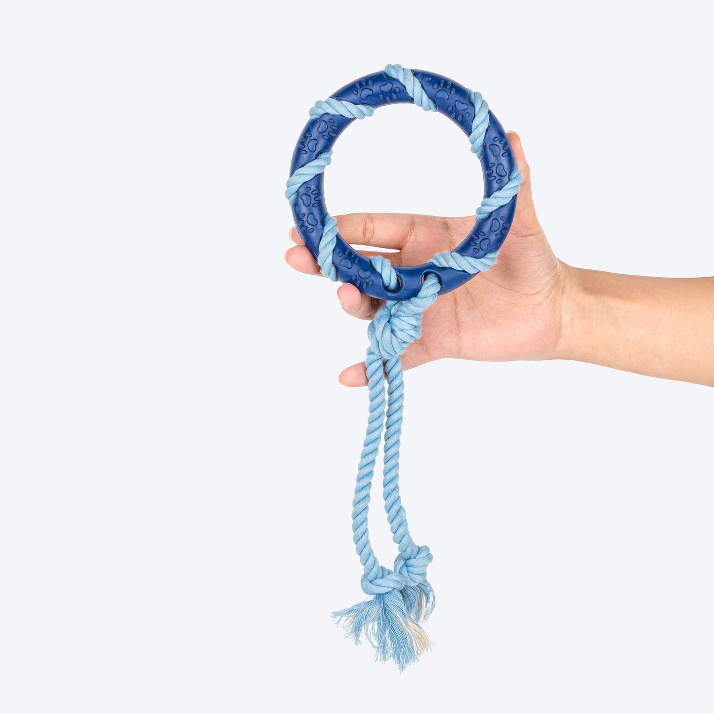 Dash Dog Disc Tugger Rope Toy For Dog - Navy Blue_06